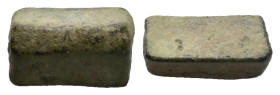 Greek. Asia Minor, uncertain. Bronze ingot (c. 6th century BC)
Bar type blank ingot.
Weight: 11.90 g.
Diameter: 23.98 mm.