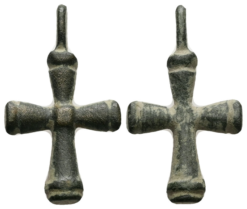 Pendant Cross. Early Byzantine, 6thC-7thC.
Pendant cross; bronze; with a hanging...