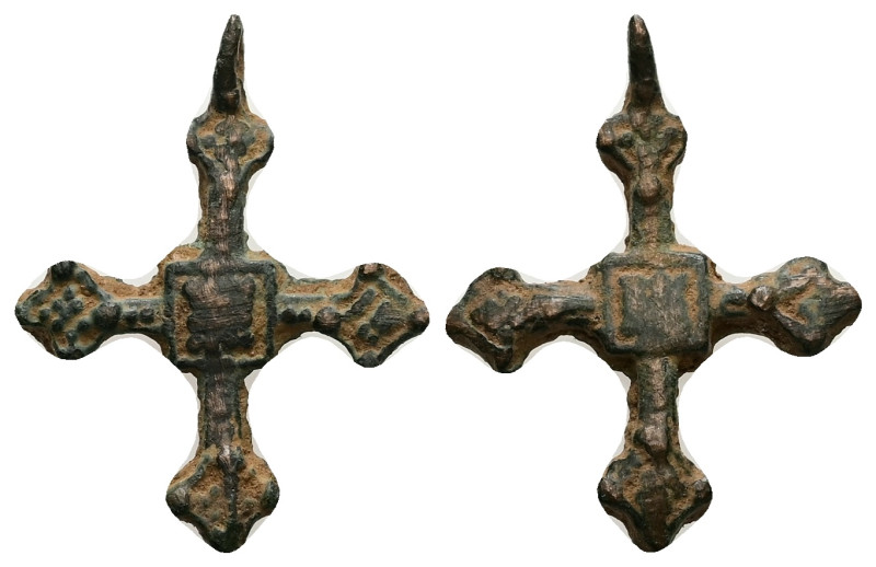 Pendant Cross. Early Byzantine, 6thC-7thC.
Pendant cross; bronze; with a hanging...