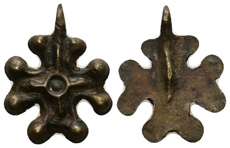Bronze Cross Pendant. Middle Byzantine, 10thC-12thC.
Weight: 3.96 g. 
Diameter: ...