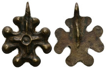 Bronze Cross Pendant. Middle Byzantine, 10thC-12thC.
Weight: 3.96 g. 
Diameter: 26.82 mm.