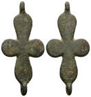 Bronze cross link.
Weight: 10.60 g. 
Diameter: 53.13 mm.
