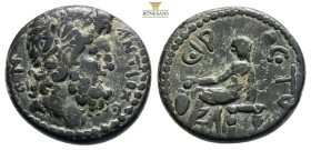 Roman Provincial
SYRIA, Seleukis and Pieria. Antioch. Pseudo-autonomous issue, time of Nero, 54-68. Assarion ANTIOXЄΩN Diademed head of Zeus to right....