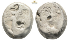 PERSIA. Achaemenid Empire. Time of Darius I (Circa 510-486 BC). Siglos.
Obv: Persian king in kneeling-running stance right, drawing bow.
Rev: Rectangu...