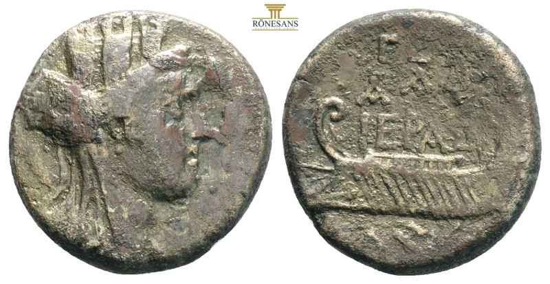 Phoenicia, Tyre. Time of Vespasian. A.D. 69-79. AE 23 . Dated CY 203 (A.D. 77/8)...