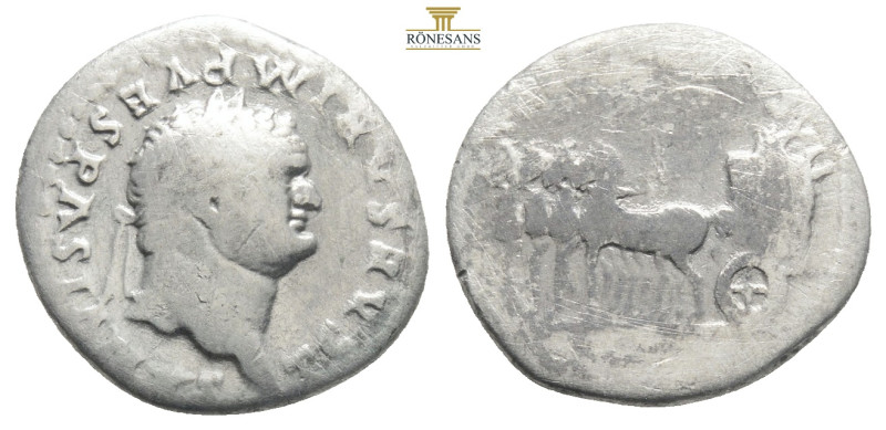 Titus. Silver Denarius... AD 79-81. Rome, AD 80. IMP TITVS CAES VESPASIAN AVG P ...