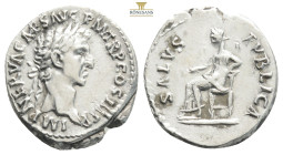 IMP NERVA CAES AVG P M TR P COS III P P; Laureate head of Nerva right / SALVS PUBLICA; Salus seated left holding ears of corn.
very fine 3,27g 18,8 mm