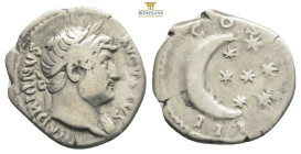 Roman Imperial
Hadrian. AD 117-138. AR Denarius Rome mint. HADRIANVS AVG COS III P P, laureate bust right, slight drapery / P M TR P COS III, Seven st...