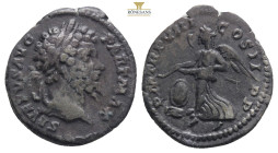 Roman Empire, Septimius Severus, 193-211, AR Denarius, 200AD, Head of Septimius Severus, laureate, right.
SEVERVS AVG PART MAX, rev Victory, winged, d...