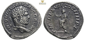 Caracalla. AD 198-217. AR Denarius Uncertain Syrian(?) mint. Struck circa AD 215. ANTONINVS PIVS AVG GERM, laureate head right / P M TR P XVII COS III...