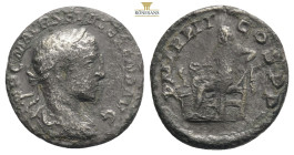 Severus Alexander (222 - 235 n. Chr.).
Denar. 223 n. Chr. Rom.
Vs: IMP C M AVR SEV ALEXAND AVG. Büste mit Lorbeerkranz und Paludament rechts.
Rs: P M ...