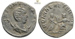 Salonina. Augusta, A.D. 254-268…...A.D 258-260. SALONINA AVG, diademed and draped bust of Salonina right, resting on a crescent / ROMAE AETER-NAE, emp...