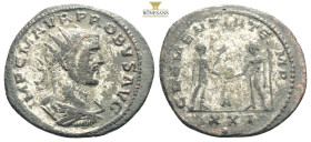 Roman Imperial
Probus. (276-282 AD). Æ Antoninian. silvered. Antioch. Obv: IMP C M AVR PROBVS AVG. radiate cuirassed bust of Probus right. Rev: CLEMEN...