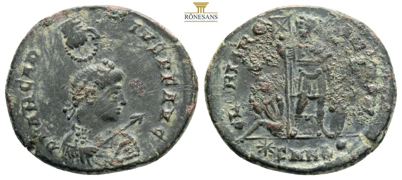 Roman Imperial
Arcadius, 383-386. D N ARCAD-IVS P F AVG Diademed, draped and cui...