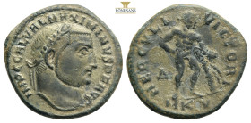 AXIMINUS II DAIA (310-313). Follis. Nicomedia.
Obv: IMP C GAL VAL MAXIMINVS P F AVG.
Laureate head right.
Rev: HERCVLI VICTORI/ B / SM N.
Herakles sta...