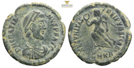 Obverse legend: D N GRATIANVS P F AVG.
Obverse description: Diademed, draped and armored bust of
Reverse legend: SECVRITAS - REIPVBLICAE/ R|-//.ASISC....
