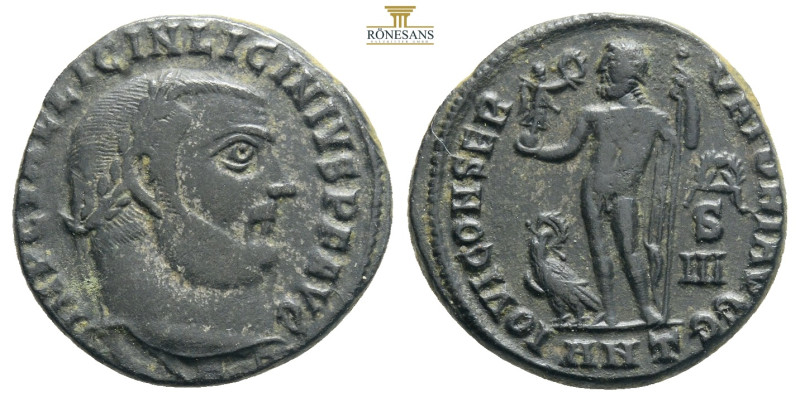 MP LIC LICINIVS P F AVG, laureate head of Licinius I right /

IOVI CONSERVATORI,...