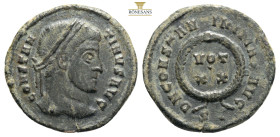 Constantinus I AE Nummus, Ticinum
Constantinus I 'the Great' (306-337 AD). AE

Obv. CONSTANTINVS AVG, Laureate head to right.
Rev. D N CONSTANTINI MAX...