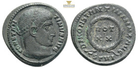 Constantinus I AE Nummus, Ticinum
Constantinus I 'the Great' (306-337 AD). AE

Obv. CONSTANTINVS AVG, Laureate head to right.
Rev. D N CONSTANTINI MAX...