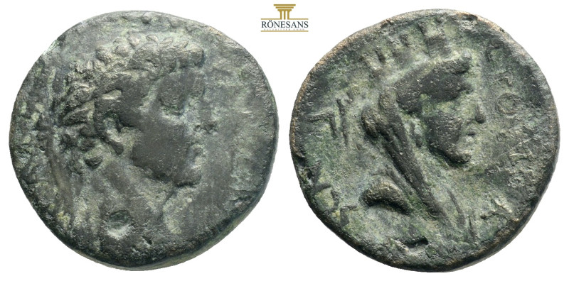 Claudius I, 41-54 AD, Anazarbos? AE1 KΛAVΔΙOC KAICAP, laureate head right / ΕΤΟY...