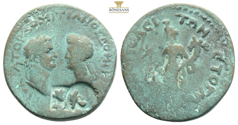 Roman Provincial
Cilicia. Eirenopolis-Neronias . Domitian, with Domitia AD 81-96...