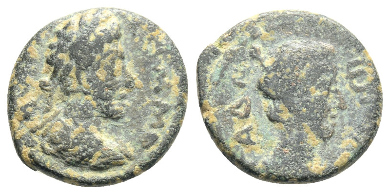 Roman Provincial
MESOPOTAMIA, Edessa. Abgar VIII with Commodus….?.....177-192. A...