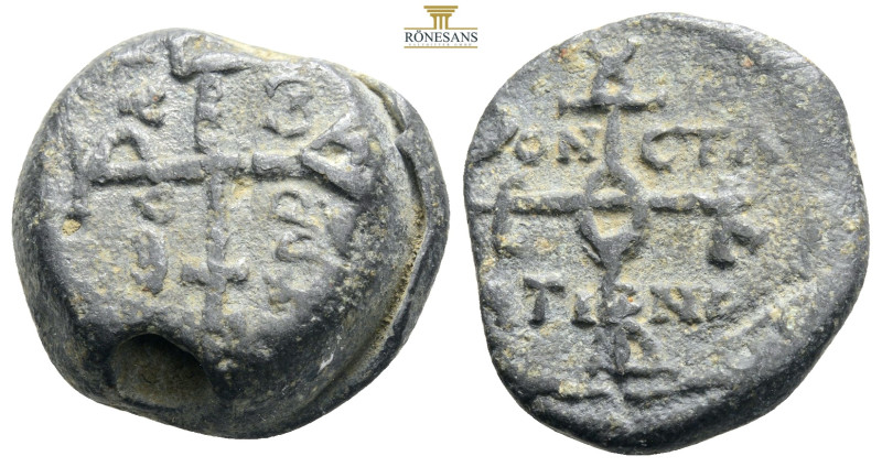 BYZANTINE LEAD SEAL.(Circa 7th-11th Century).Pb.

Condition : Good very fine. 17...