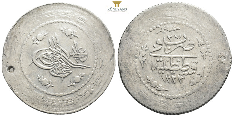 OTTOMAN EMPIRE. Mahmud II (AH 1223-1255 / AD 1808-1839). Altilik - 6 Kurush. Dat...