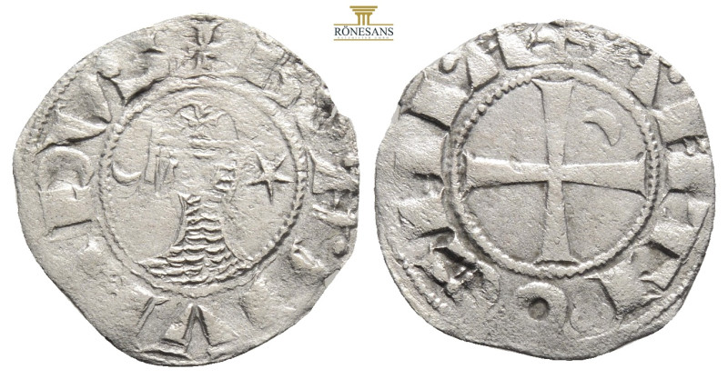 CRUSADERS, Antioch. Bohémond III. 1163-1201. AR Denier …..Struck circa 1163-1188...