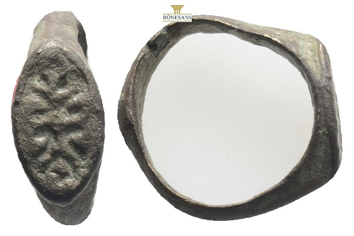 ANCIENT BYZANTINE BRONZE RING.(3rd–4th centuries).Ae.

Condition : Good very fin...