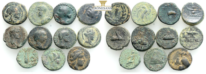 ANCIENT BRONZE COINS….11 PIECES...SOLD AS SEEN.NO RETURN. 11 Lots