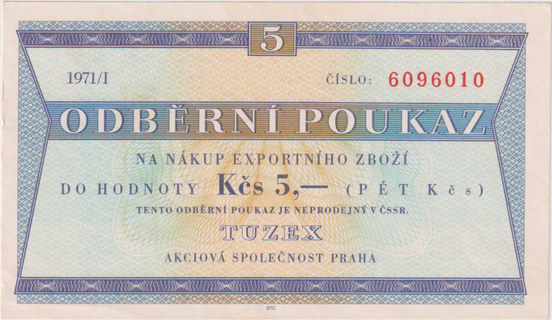 5 Koruna 1971/I, 7mi místný číslovač, s průsvitkou, KŠK 42 VI/a

aUNC