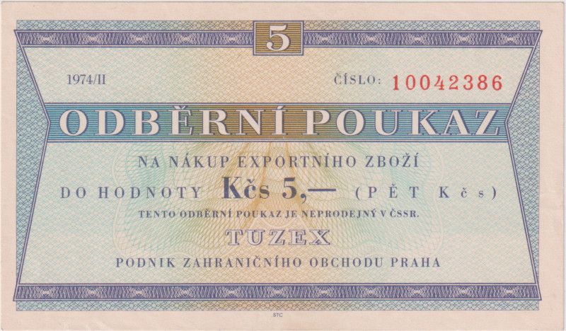 5 Koruna 1974/II, 8mi místný číslovač, s průsvitkou, KŠK 49 VII/a

aUNC