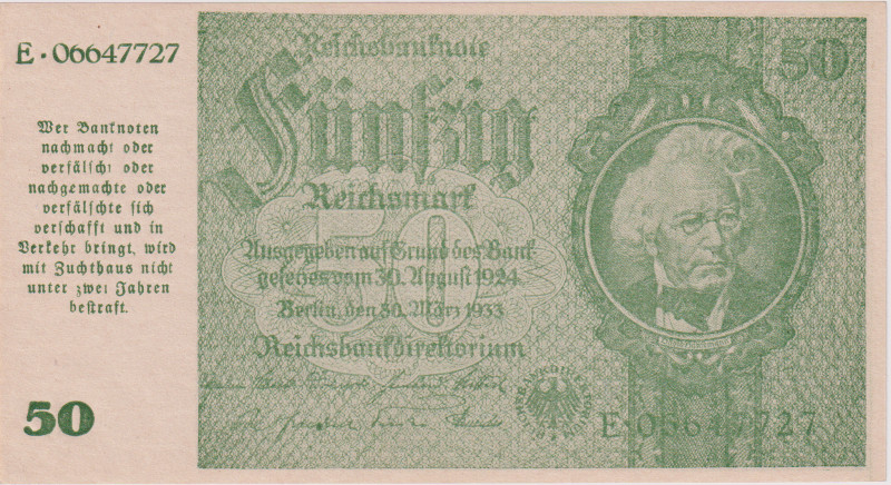 Germany, 50 Reichsmark 1945, issue 1945 Graz, Linz a Salzburg, Ro. 181, Pick 189...