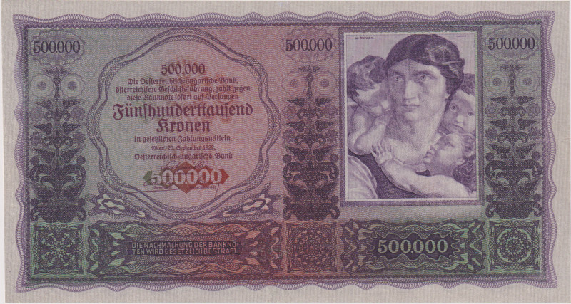 Austria, 500.000 Koruna 1922, Pick 84

VF