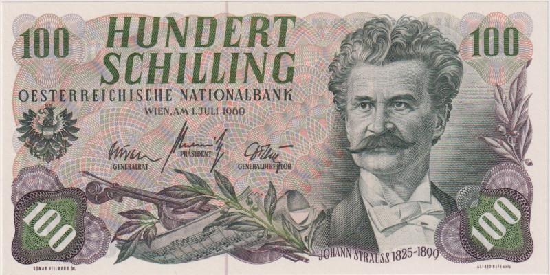 Austria, 100 Schilling 1960, Pick 138

UNC