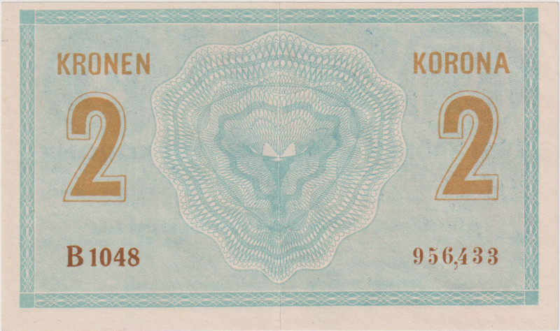 2 Koruna 1914, series B, BKK RU2b, Pick 17a, Hej RU13b

XF