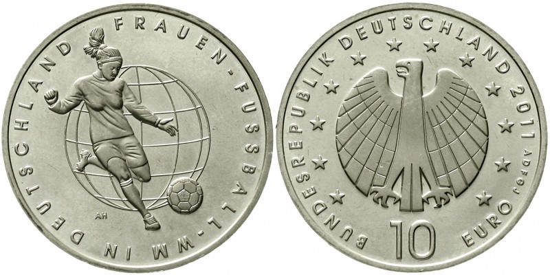 Proben, Verprägungen und Besonderheiten Bundesrepublik Deutschland
10 Euro Frau...