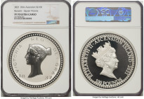 British Administration. Elizabeth II silver Proof "Bonomi Pattern - Victoria" 100 Pounds (1 Kilo) 2021 PR70 Ultra Cameo NGC, Commonwealth mint, KM-Unl...