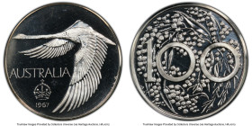 Andor Meszaros silver Proof Unofficial Pattern Dollar 1967 PR67 Deep Cameo PCGS, KM-XM2. Plain edge. Mintage: 750. HID09801242017 © 2023 Heritage Auct...