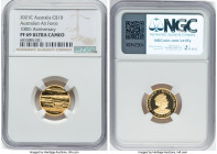 Elizabeth II gold Proof "100th Anniversary - Australian Air Force" 10 Dollars (1/10 oz) 2021-C PR69 Ultra Cameo NGC, Royal Australian mint, KM-Unl. HI...