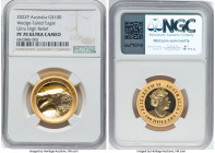 Elizabeth II gold Proof Ultra High Relief "Wedge-Tailed Eagle" 100 Dollars (1 oz) 2022-P PR70 Ultra Cameo NGC, Perth mint, KM-Unl. HID09801242017 © 20...