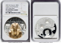 Elizabeth II gilt-silver Proof Ultra High Relief "Legacy of the Pharaohs" 20 Dollars 2022 PR70 Ultra Cameo NGC, KM-Unl. HID09801242017 © 2023 Heritage...