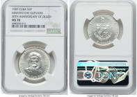 Republic "Death of Ernesto Che Guevara" 5 Pesos 1987 MS70 NGC, KM159. 20th Anniversary - Death of Ernesto Che Guevara. HID09801242017 © 2023 Heritage ...