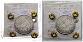 AUSTRIA. Franz Joseph I. Corona in argento 1892 per l'Unghera Molto rara J.405. periziata Paolucci BB