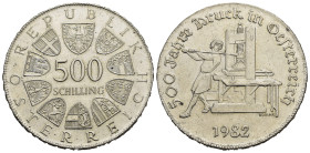 AUSTRIA. 2° Repubblica (dal 1945). 500 Scellini 1982. Ag. qFDC
