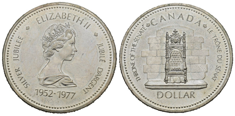 CANADA. Elisabetta II. Dollaro 1977. Ag. 23,24 g. FDC
