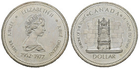 CANADA. Elisabetta II. Dollaro 1977. Ag. 23,24 g. FDC