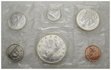 CANADA. Set di monete 1963 incluso argento. FDC