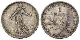 FRANCIA. 1 Franc 1898. Ag. BB